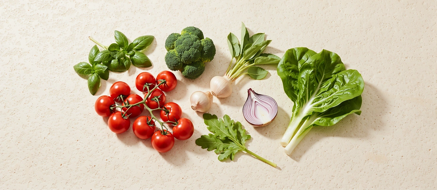 Fotografía editorial de vegetales frescos europeos